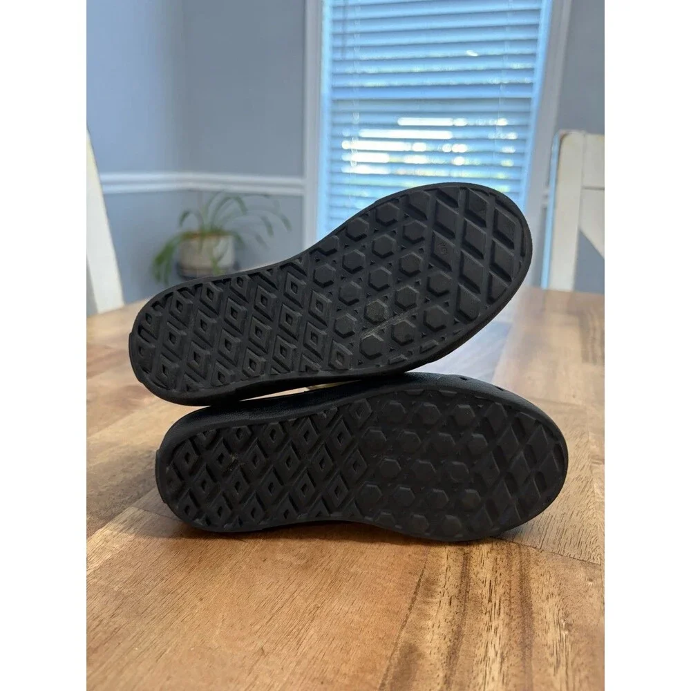 Vans Black Slip-On Clog Sandals w/ Ventilation Holes, Logo Accent
